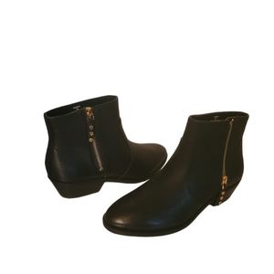 NWOB - Polo Ralph Lauren Prudence Women’s Ankle BLACK LEATHER Boots Size 7.5